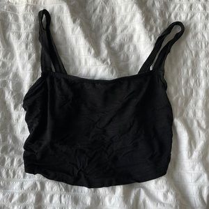 Black missguided crop top